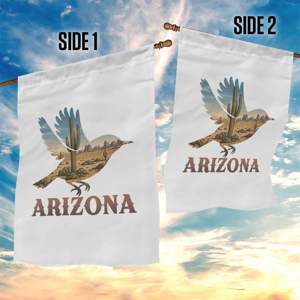 Arizona Desert Wren Bird Garden Flag Cactus Landscape Rustic Western