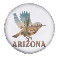 Arizona Desert Wren Bird Spare Tire Cover Cactus Landscape Rustic Western
