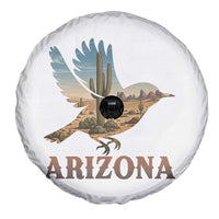 Arizona Desert Wren Bird Spare Tire Cover Cactus Landscape Rustic Western