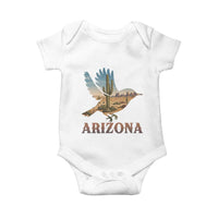 Arizona Desert Wren Bird Baby Onesie Cactus Landscape Rustic Western