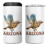 Arizona Desert Wren Bird 4 in 1 Can Cooler Tumbler Cactus Landscape Rustic Western