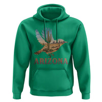 Arizona Desert Wren Bird Hoodie Cactus Landscape Rustic Western