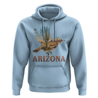 Arizona Desert Wren Bird Hoodie Cactus Landscape Rustic Western