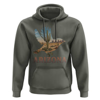 Arizona Desert Wren Bird Hoodie Cactus Landscape Rustic Western