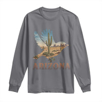Arizona Desert Wren Bird Long Sleeve Shirt Cactus Landscape Rustic Western
