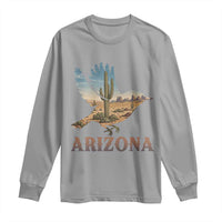 Arizona Desert Wren Bird Long Sleeve Shirt Cactus Landscape Rustic Western