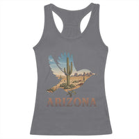 Arizona Desert Wren Bird Racerback Tank Top Cactus Landscape Rustic Western