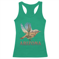 Arizona Desert Wren Bird Racerback Tank Top Cactus Landscape Rustic Western