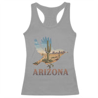 Arizona Desert Wren Bird Racerback Tank Top Cactus Landscape Rustic Western