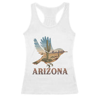 Arizona Desert Wren Bird Racerback Tank Top Cactus Landscape Rustic Western