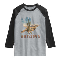 Arizona Desert Wren Bird Raglan Shirt Cactus Landscape Rustic Western
