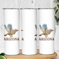Arizona Desert Wren Bird Skinny Tumbler Cactus Landscape Rustic Western