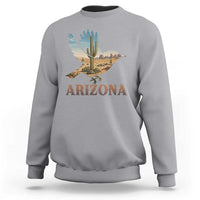 Arizona Desert Wren Bird Sweatshirt Cactus Landscape Rustic Western