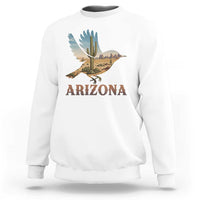 Arizona Desert Wren Bird Sweatshirt Cactus Landscape Rustic Western