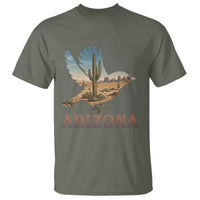 Arizona Desert Wren Bird T Shirt Cactus Landscape Rustic Western