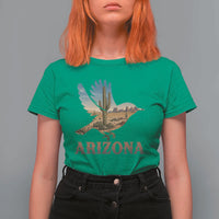 Arizona Desert Wren Bird T Shirt For Women Cactus Landscape Rustic Western
