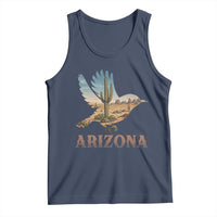 Arizona Desert Wren Bird Tank Top Cactus Landscape Rustic Western