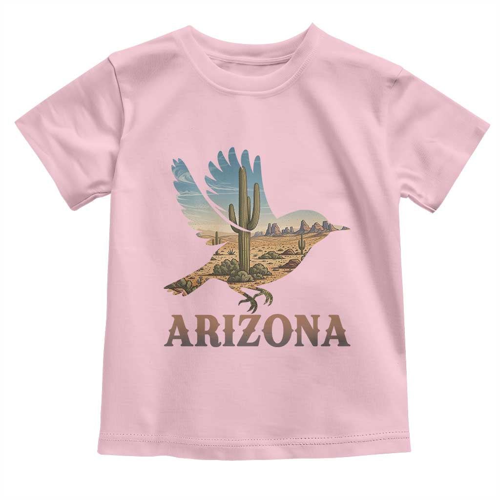 Arizona Desert Wren Bird Toddler T Shirt Cactus Landscape Rustic Western