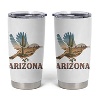 Arizona Desert Wren Bird Tumbler Cup Cactus Landscape Rustic Western
