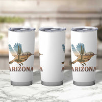 Arizona Desert Wren Bird Tumbler Cup Cactus Landscape Rustic Western