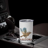 Arizona Desert Wren Bird Tumbler Cup Cactus Landscape Rustic Western
