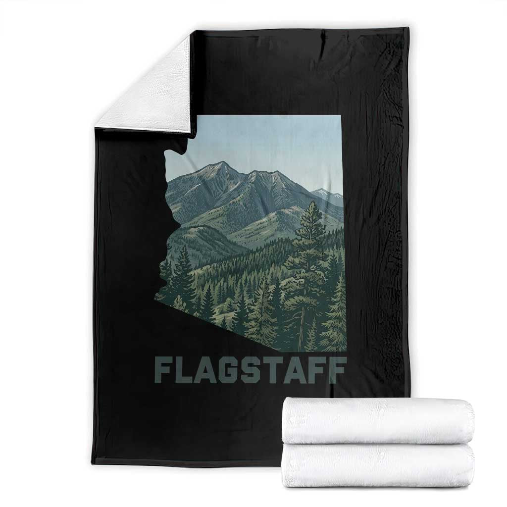 San Francisco Peaks Flagstaff Arizona Throw Blanket Vintage Mountain Landscape Gift