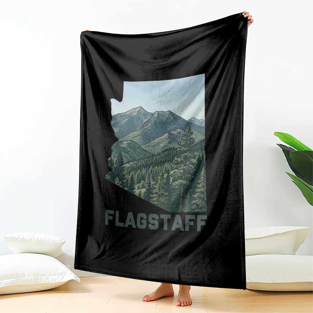 San Francisco Peaks Flagstaff Arizona Throw Blanket Vintage Mountain Landscape Gift