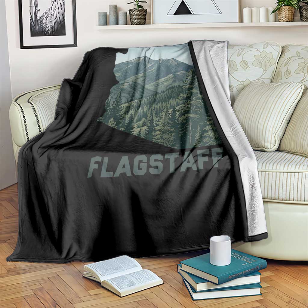San Francisco Peaks Flagstaff Arizona Throw Blanket Vintage Mountain Landscape Gift