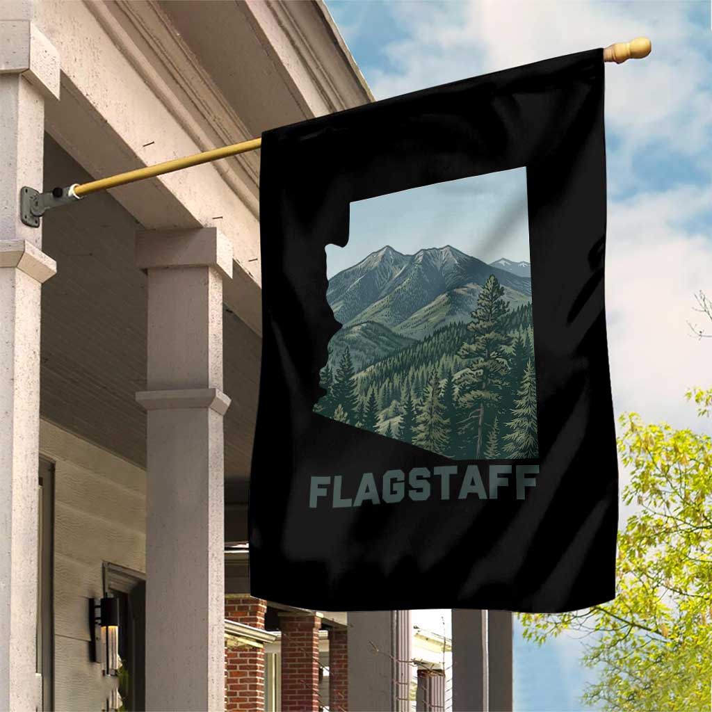 San Francisco Peaks Flagstaff Arizona Garden Flag Vintage Mountain Landscape Gift