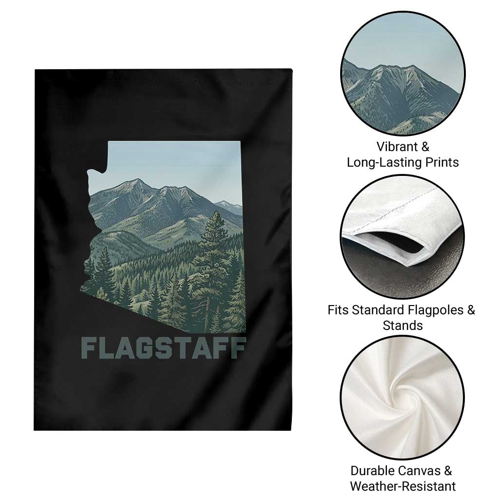 San Francisco Peaks Flagstaff Arizona Garden Flag Vintage Mountain Landscape Gift