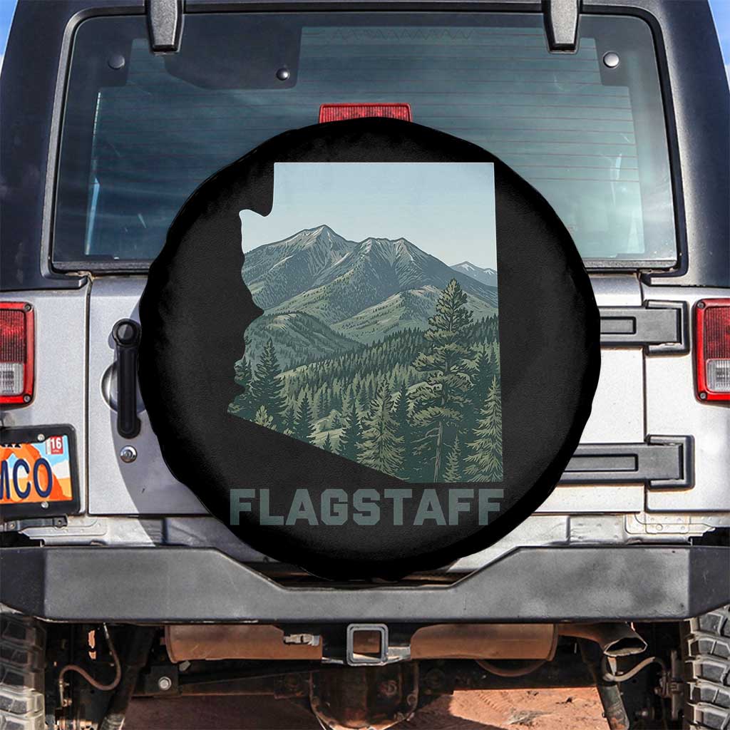 San Francisco Peaks Flagstaff Arizona Spare Tire Cover Vintage Mountain Landscape Gift