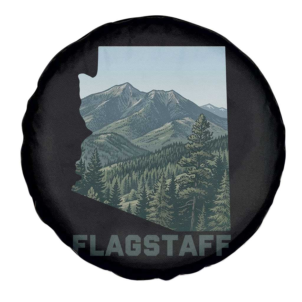 San Francisco Peaks Flagstaff Arizona Spare Tire Cover Vintage Mountain Landscape Gift