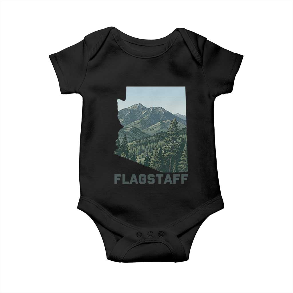 San Francisco Peaks Flagstaff Arizona Baby Onesie Vintage Mountain Landscape Gift
