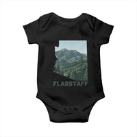 San Francisco Peaks Flagstaff Arizona Baby Onesie Vintage Mountain Landscape Gift