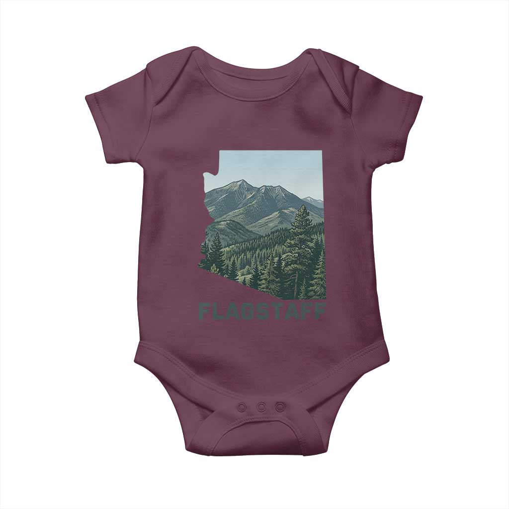 San Francisco Peaks Flagstaff Arizona Baby Onesie Vintage Mountain Landscape Gift