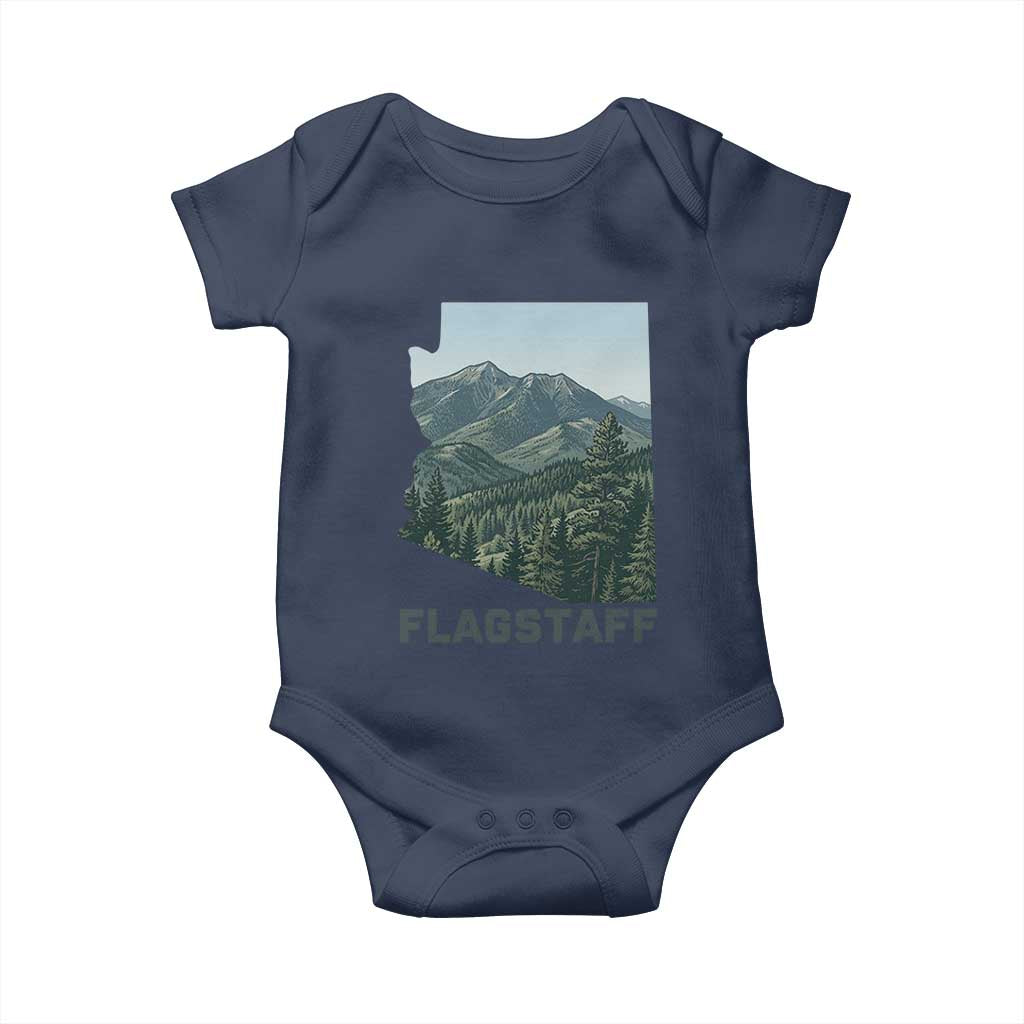 San Francisco Peaks Flagstaff Arizona Baby Onesie Vintage Mountain Landscape Gift