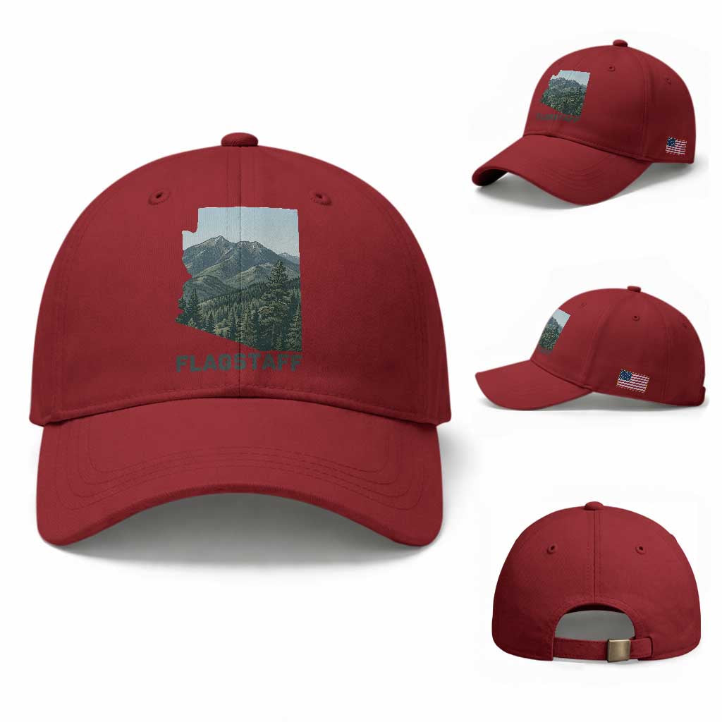 San Francisco Peaks Flagstaff Arizona Baseball Cap Vintage Mountain Landscape Gift