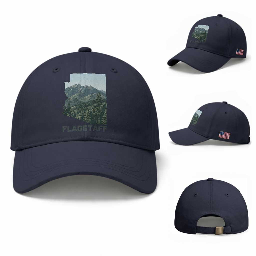 San Francisco Peaks Flagstaff Arizona Baseball Cap Vintage Mountain Landscape Gift