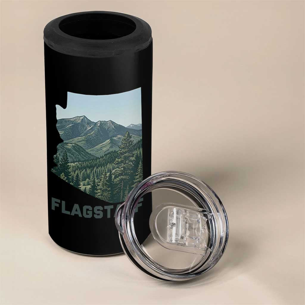 San Francisco Peaks Flagstaff Arizona 4 in 1 Can Cooler Tumbler Vintage Mountain Landscape Gift