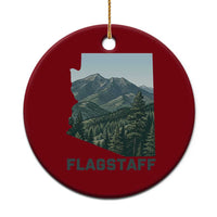 San Francisco Peaks Flagstaff Arizona Ceramic Ornament Vintage Mountain Landscape Gift