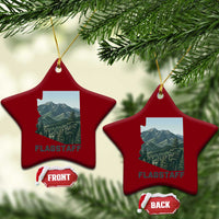 San Francisco Peaks Flagstaff Arizona Ceramic Ornament Vintage Mountain Landscape Gift