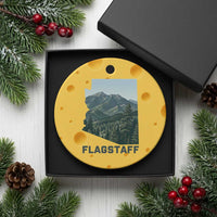 San Francisco Peaks Flagstaff Arizona Ceramic Ornament Vintage Mountain Landscape Gift