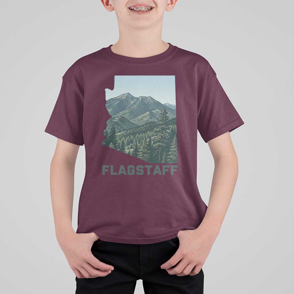 San Francisco Peaks Flagstaff Arizona T Shirt For Kid Vintage Mountain Landscape Gift