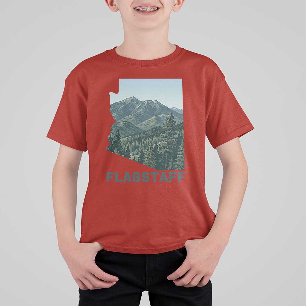 San Francisco Peaks Flagstaff Arizona T Shirt For Kid Vintage Mountain Landscape Gift