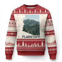 San Francisco Peaks Flagstaff Arizona Ugly Christmas Sweater Vintage Mountain Landscape Gift