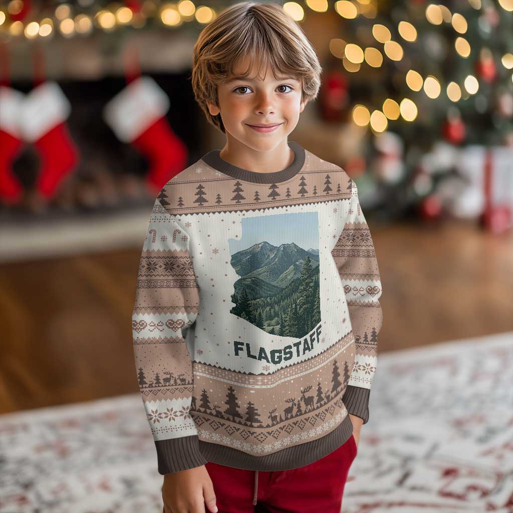 San Francisco Peaks Flagstaff Arizona Ugly Christmas Sweater Vintage Mountain Landscape Gift