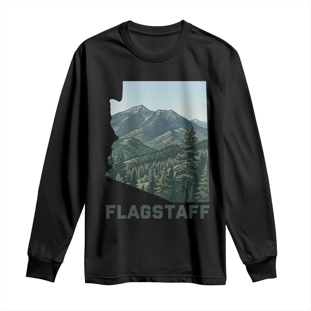 San Francisco Peaks Flagstaff Arizona Long Sleeve Shirt Vintage Mountain Landscape Gift