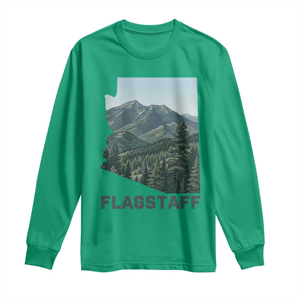 San Francisco Peaks Flagstaff Arizona Long Sleeve Shirt Vintage Mountain Landscape Gift