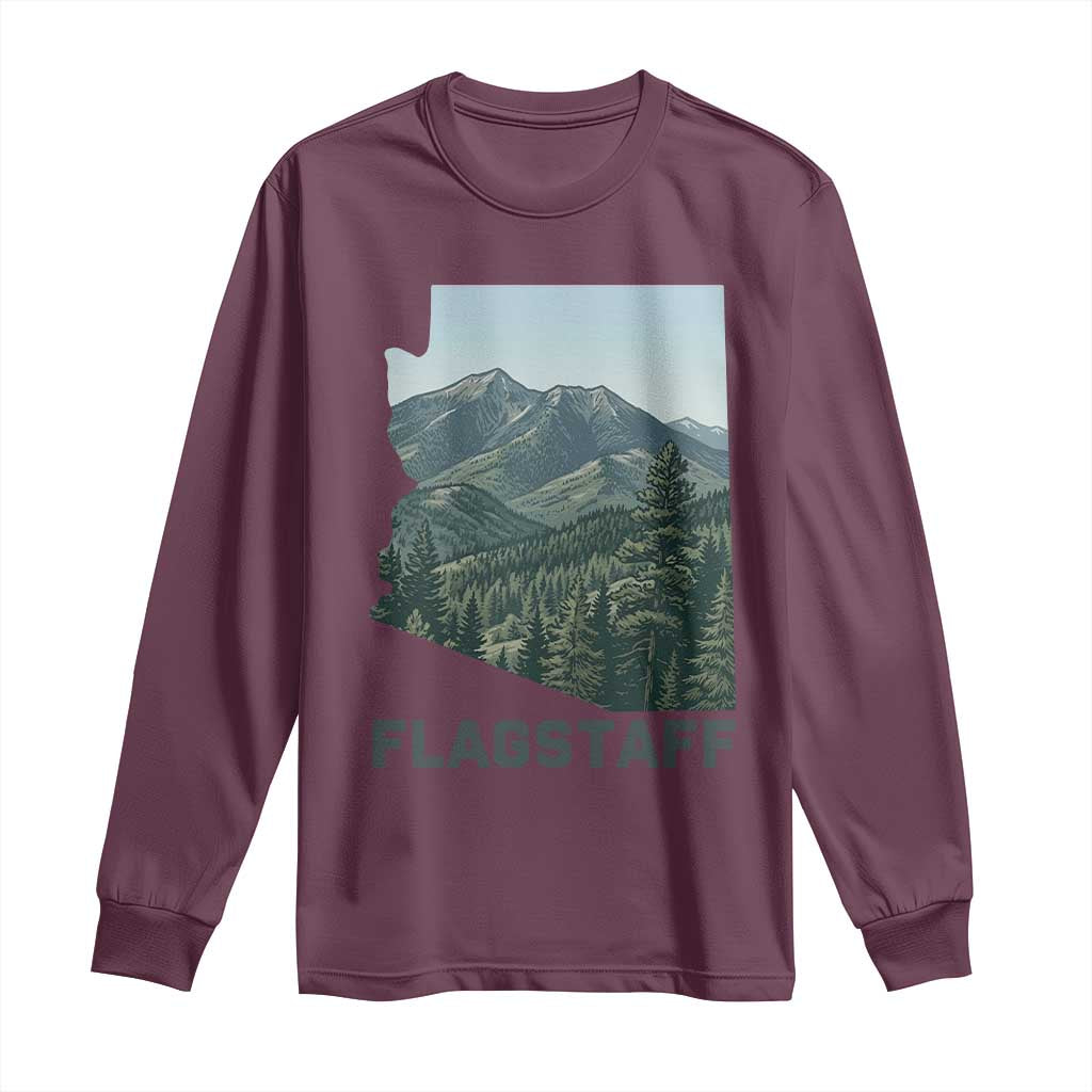 San Francisco Peaks Flagstaff Arizona Long Sleeve Shirt Vintage Mountain Landscape Gift