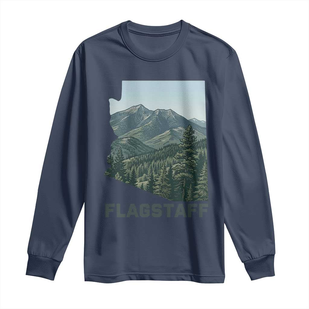 San Francisco Peaks Flagstaff Arizona Long Sleeve Shirt Vintage Mountain Landscape Gift
